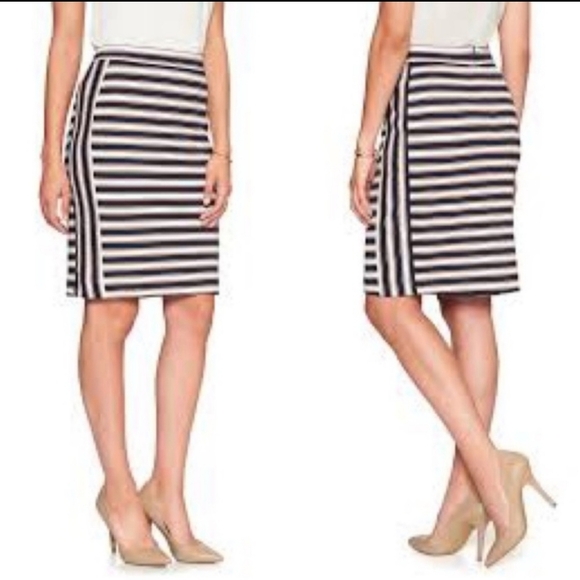 Banana Republic Striped Pencil Skirt 6 - Picture 1 of 8